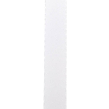 Double Face Satin Ribbon - Dfs, White, 7/8 In, 100 Yards - Bria Blair Creative