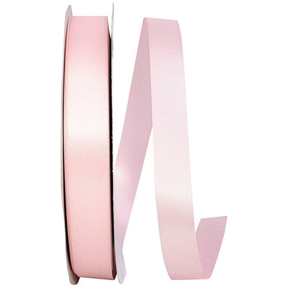 Double Face Satin Ribbon, Light Pink, 7/8 In, 100 Yards - Bria Blair Creative