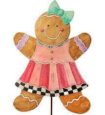 Gingerbread Girl Yard Sign