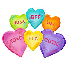 Pile of Talking Hearts Sign