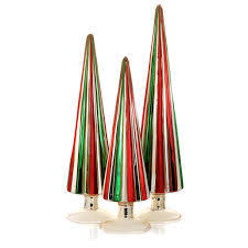 Green Pleated Tree Set of 3 Cody Foster