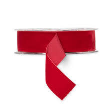 Swiss Velvet Scarlet Ribbon - 1.5" Width