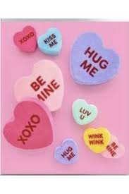 6" Flocked Conversation Hearts - Assorted