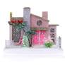 Cody Foster 9" Pink Palm Springs House Vintage Inspired Putz Christmas House