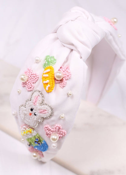 Easter Celebration Headband WHITE: Default - Bria Blair Creative