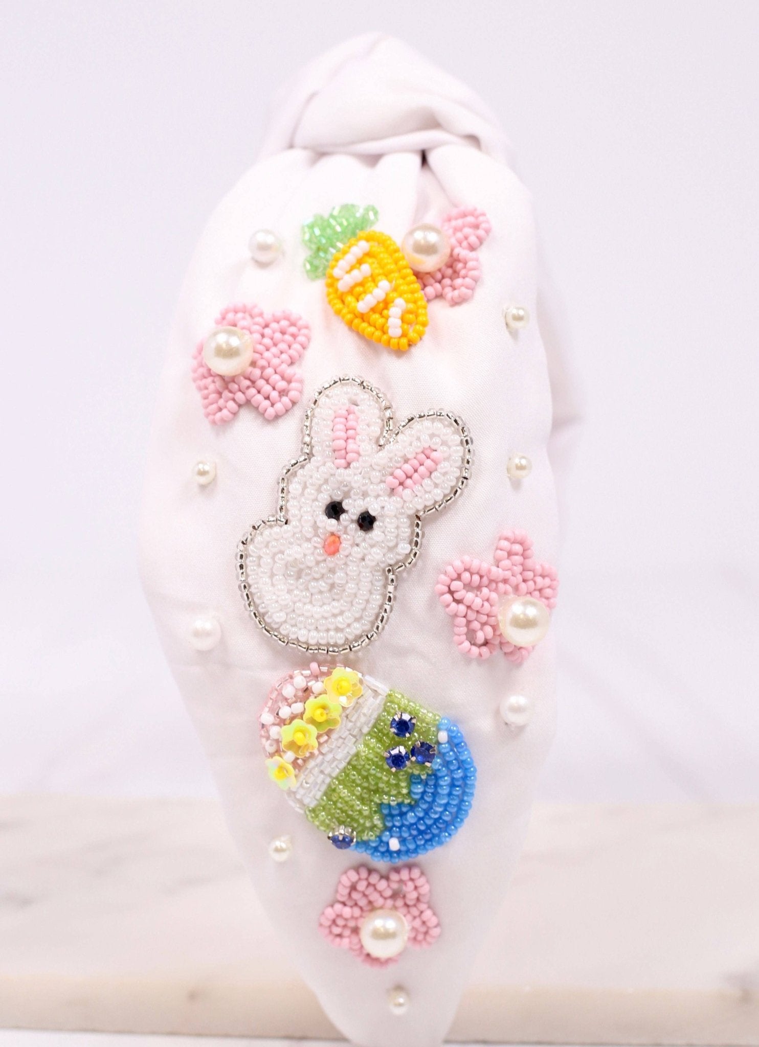 Easter Celebration Headband WHITE: Default - Bria Blair Creative