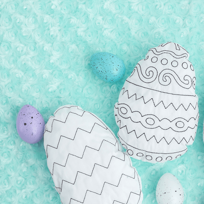 Easter Egg Doodle Coloring Craft For Children: Chevron - Bria Blair Creative