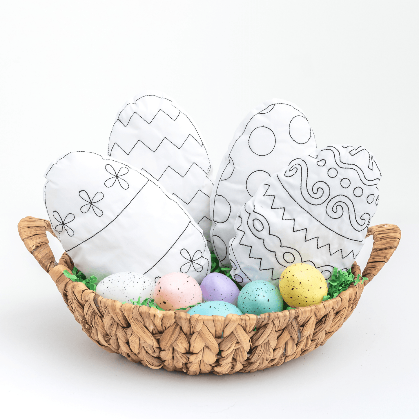 Easter Egg Doodle Coloring Craft For Children: Chevron - Bria Blair Creative
