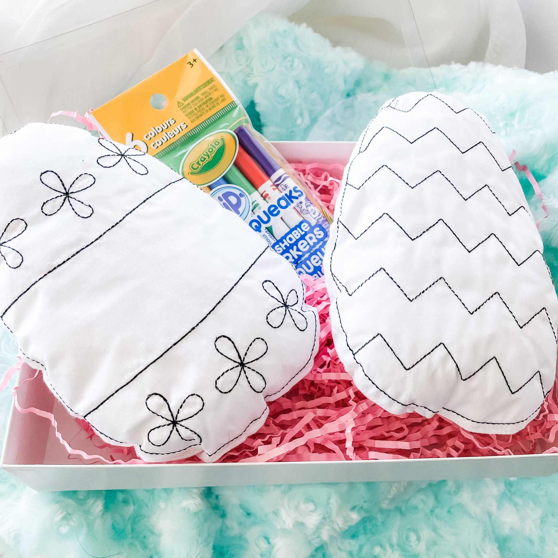 Easter Egg Doodle Coloring Craft For Children: Chevron - Bria Blair Creative