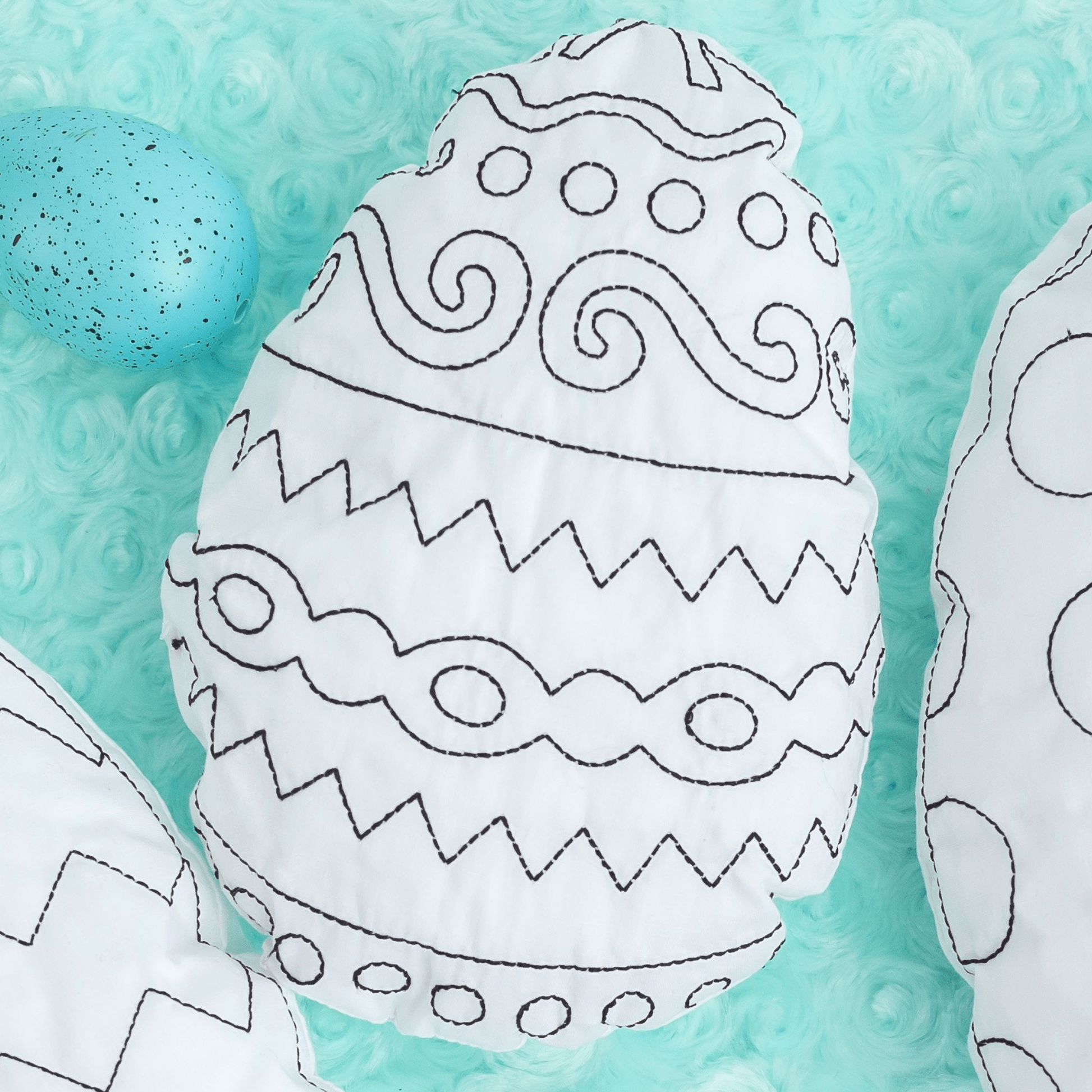 Easter Egg Doodle Coloring Craft For Children: Chevron - Bria Blair Creative