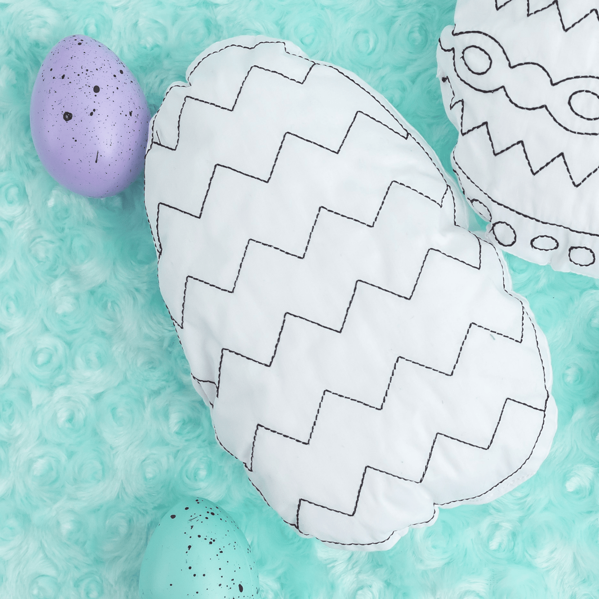 Easter Egg Doodle Coloring Craft For Children: Chevron - Bria Blair Creative