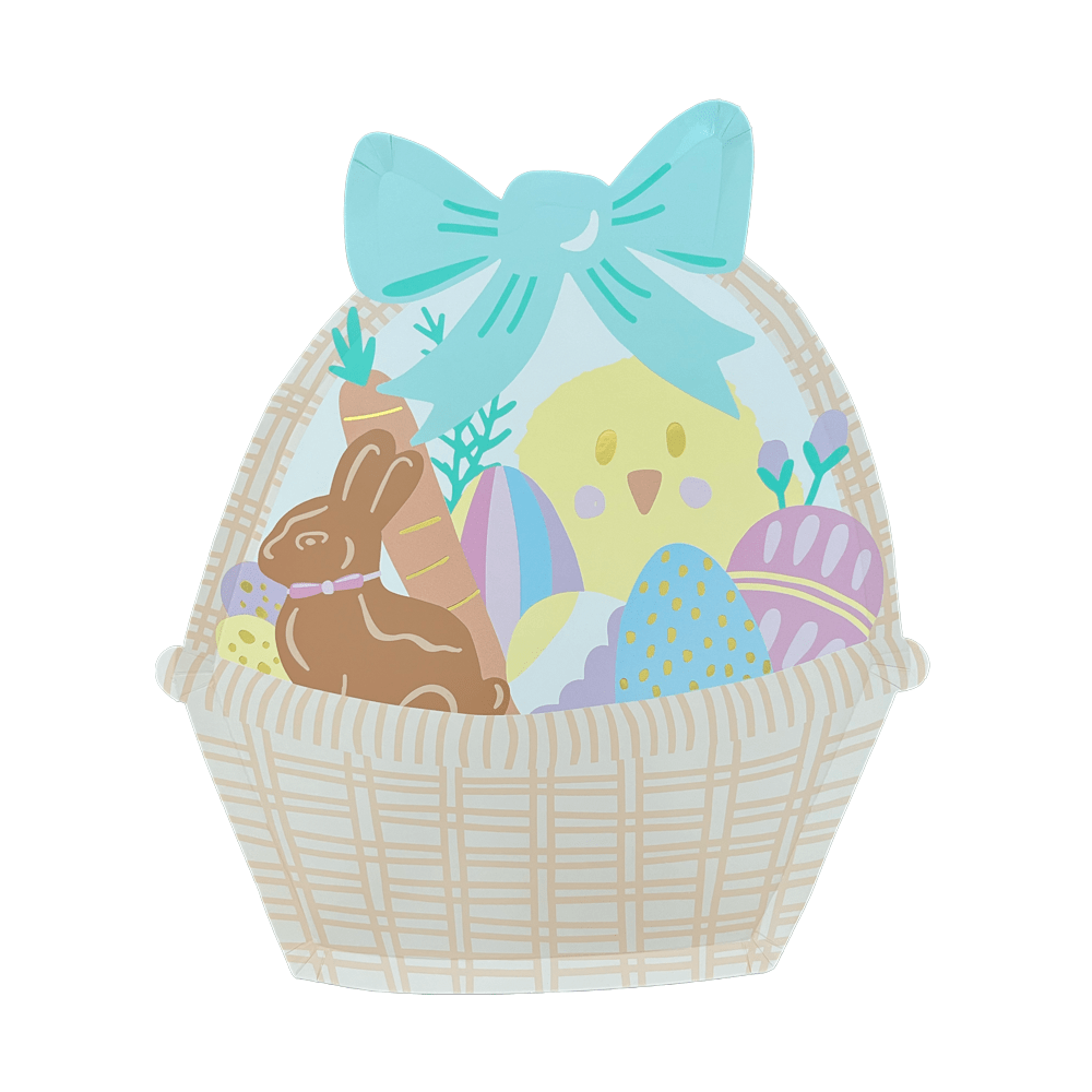Easter Fun Large Basket Plates - Bria Blair Creative