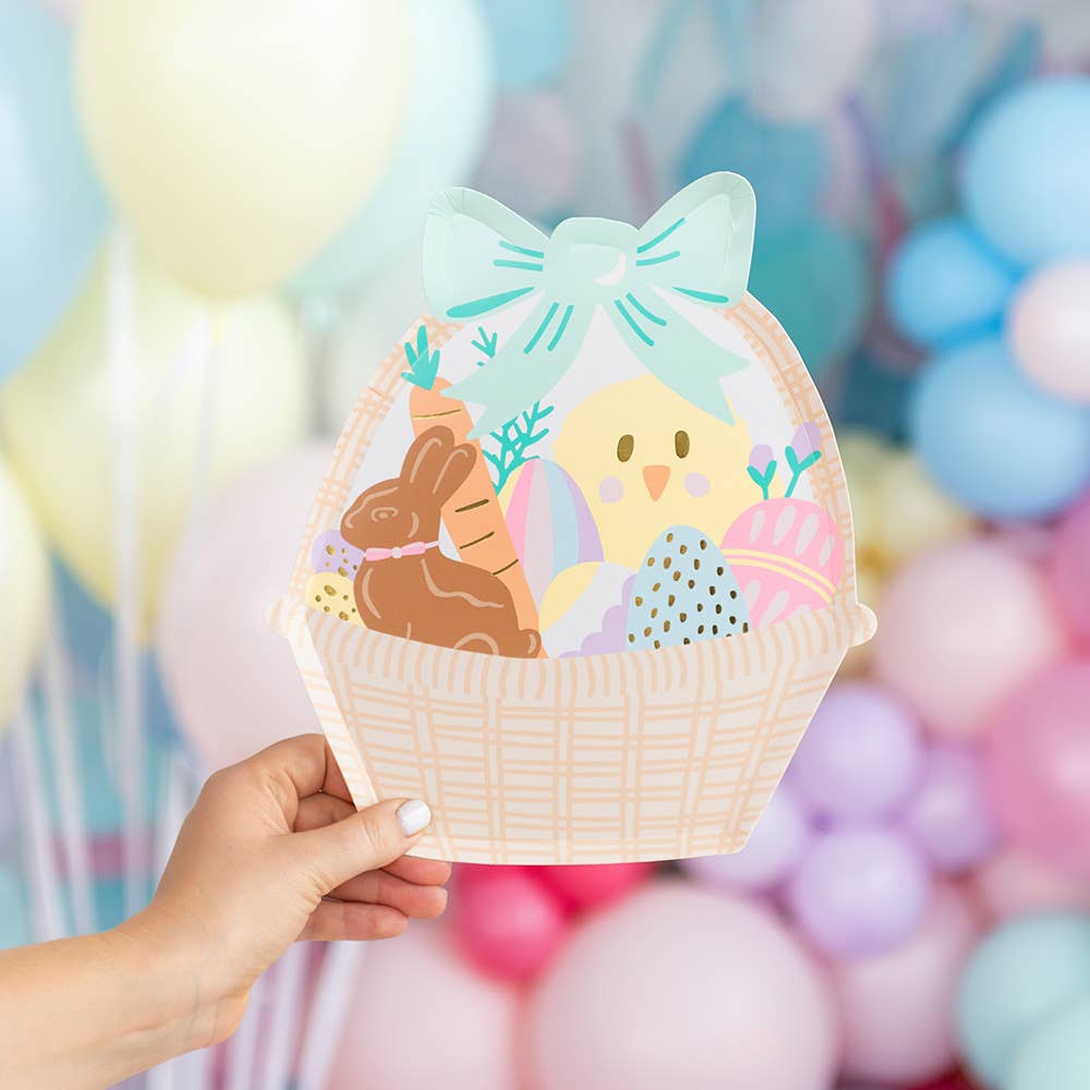 Easter Fun Large Basket Plates - Bria Blair Creative