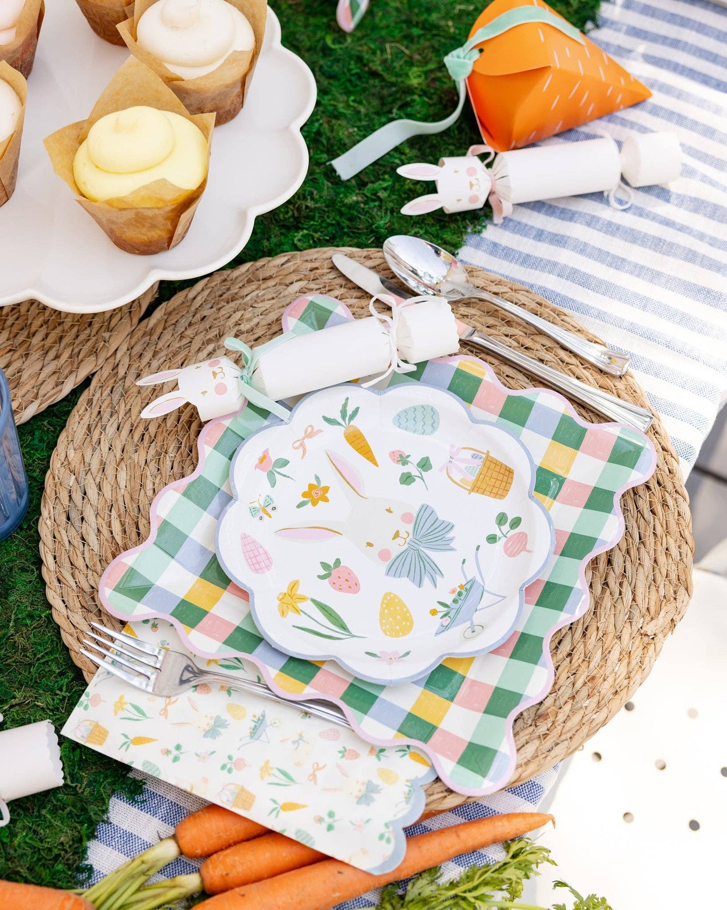Easter Pattern Dinner Napkin - Bria Blair Creative