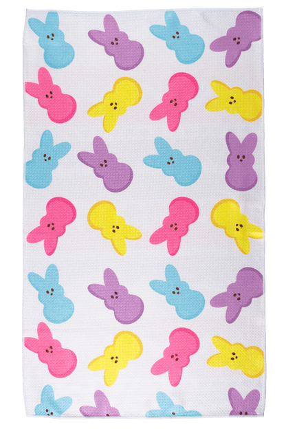 Easter Stripes Bloom Dish Towel - Bria Blair Creative