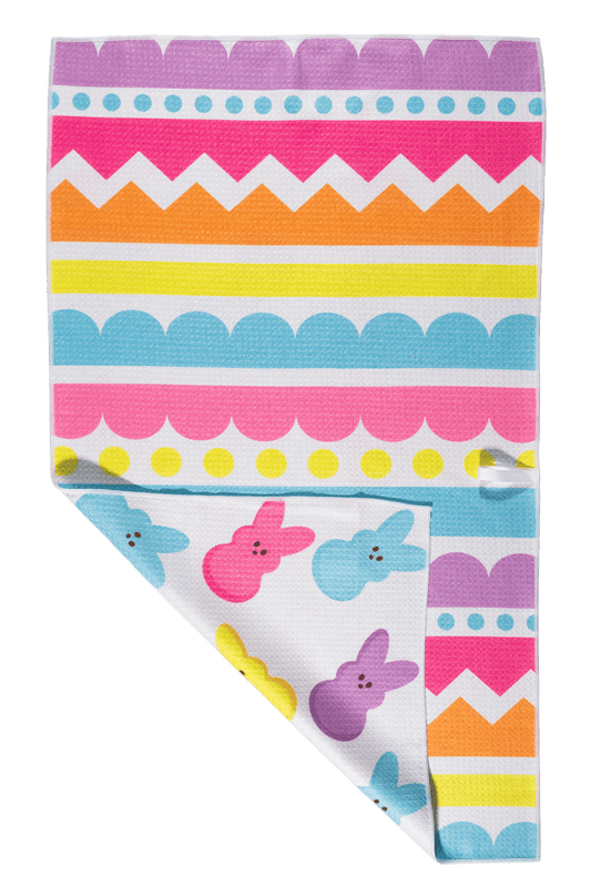 Easter Stripes Bloom Dish Towel - Bria Blair Creative