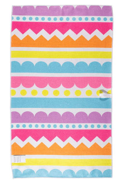 Easter Stripes Bloom Dish Towel - Bria Blair Creative