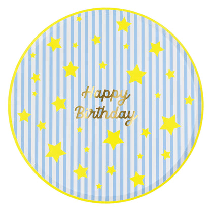 Bright Star Happy Birthday Dinner Plates