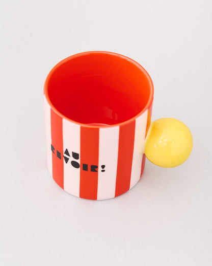 Ceramic Mug, Bonjour