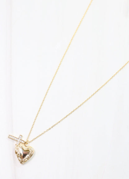 Elaine Charm Necklace GOLD: Default - Bria Blair Creative