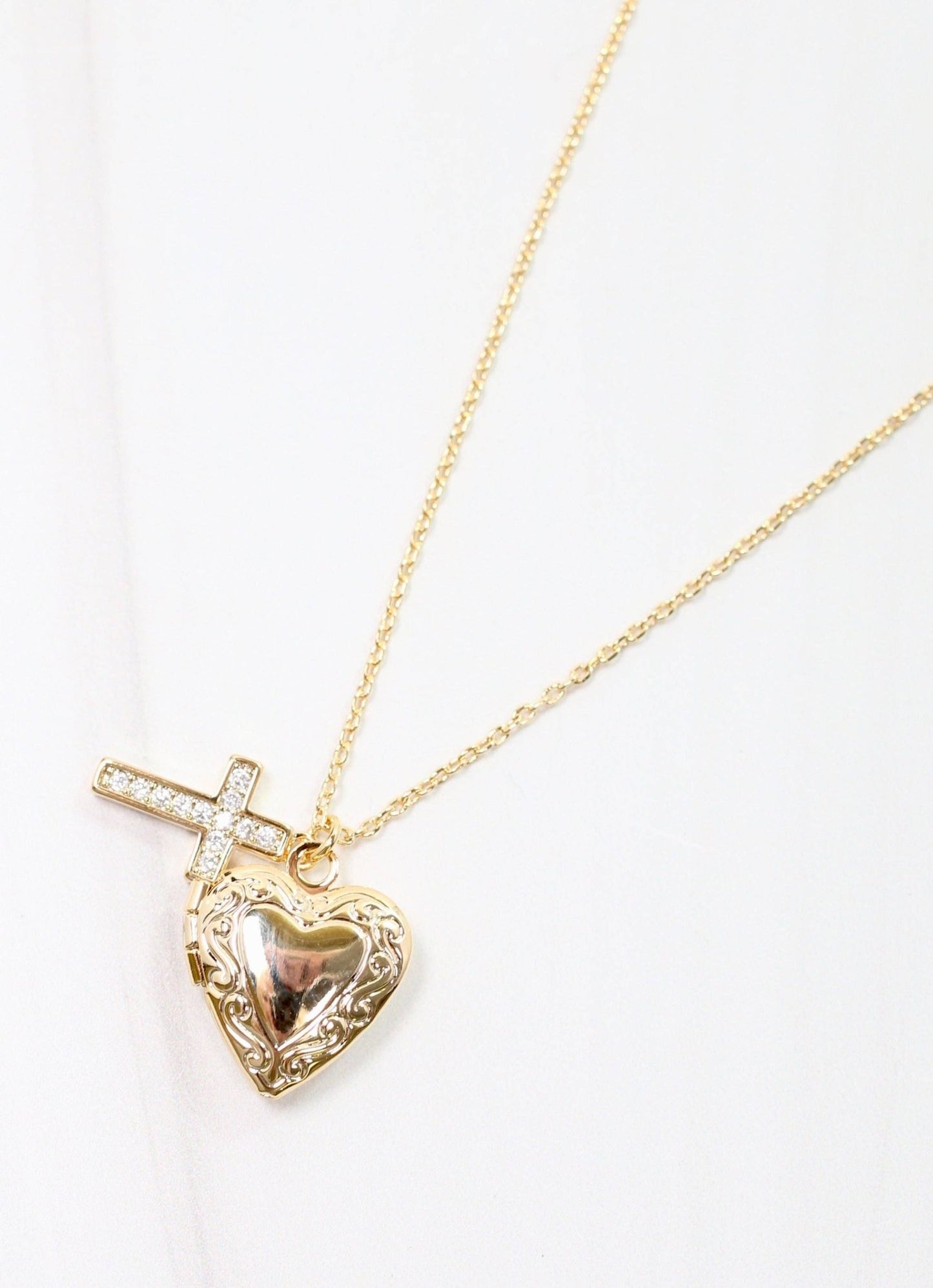 Elaine Charm Necklace GOLD: Default - Bria Blair Creative