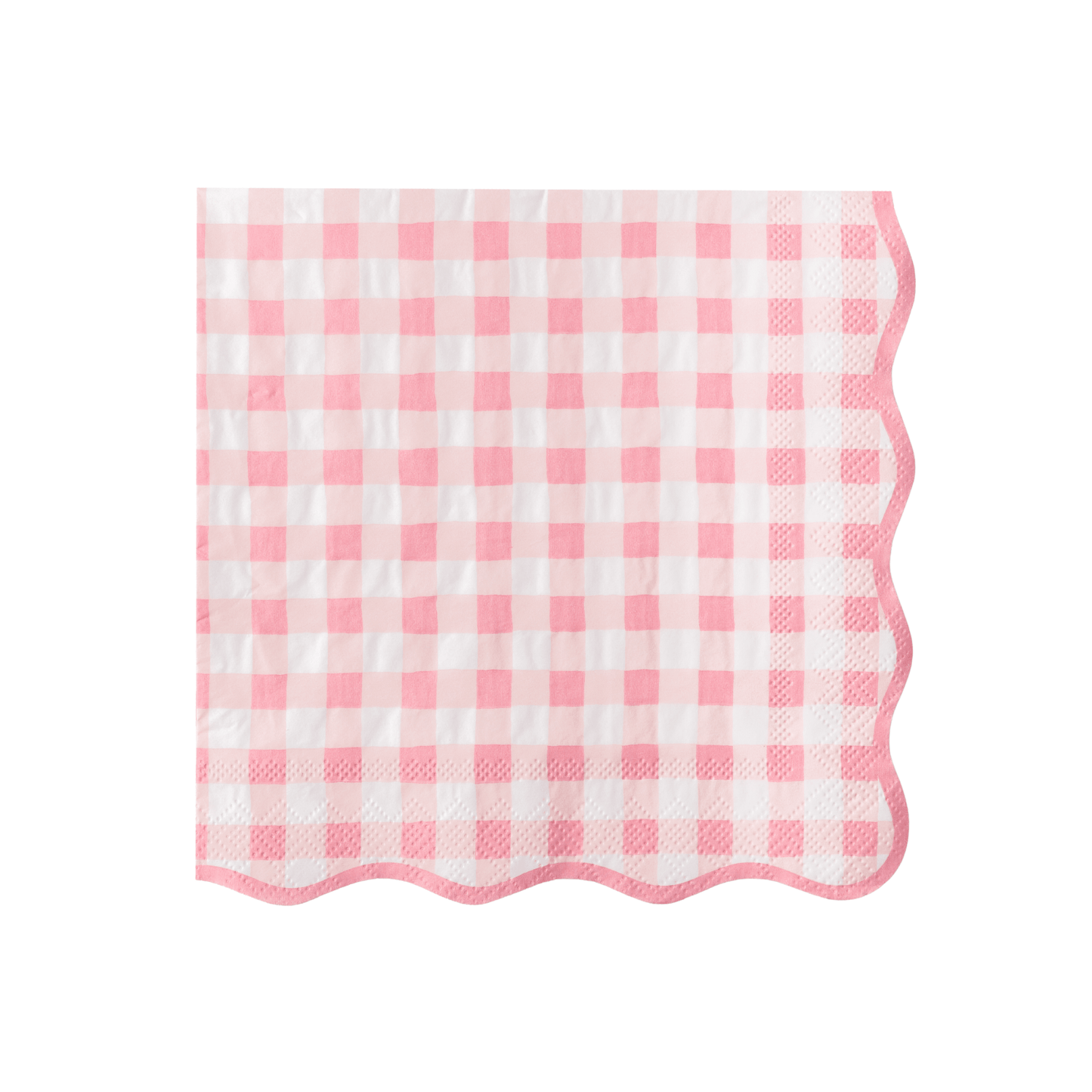 ELEGANT PETAL PINK GINGHAM DINNER NAPKINS - Bria Blair Creative