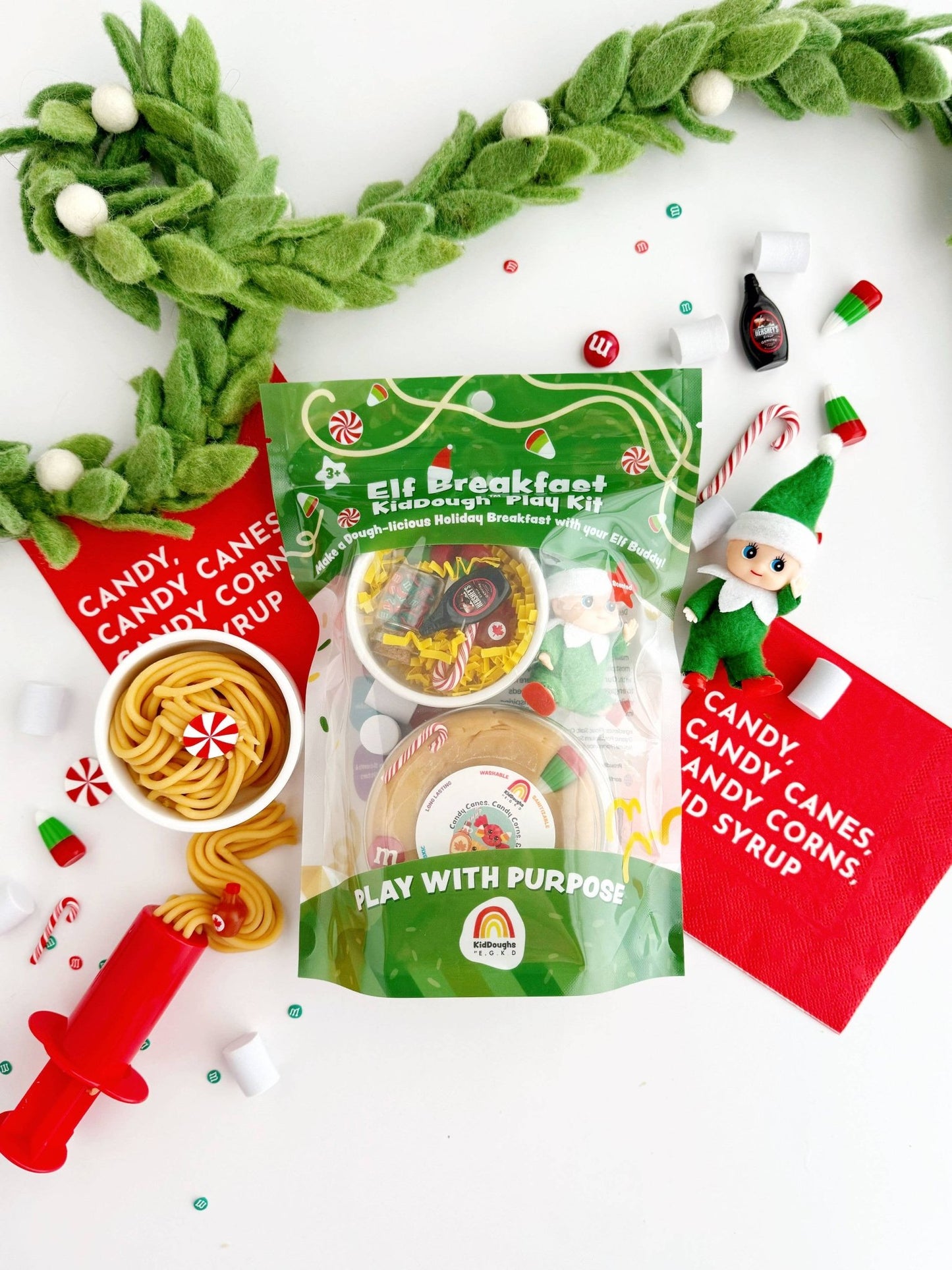 Elf Breakfast (Maple Syrup) KidDough Play Kit - Bria Blair Creative
