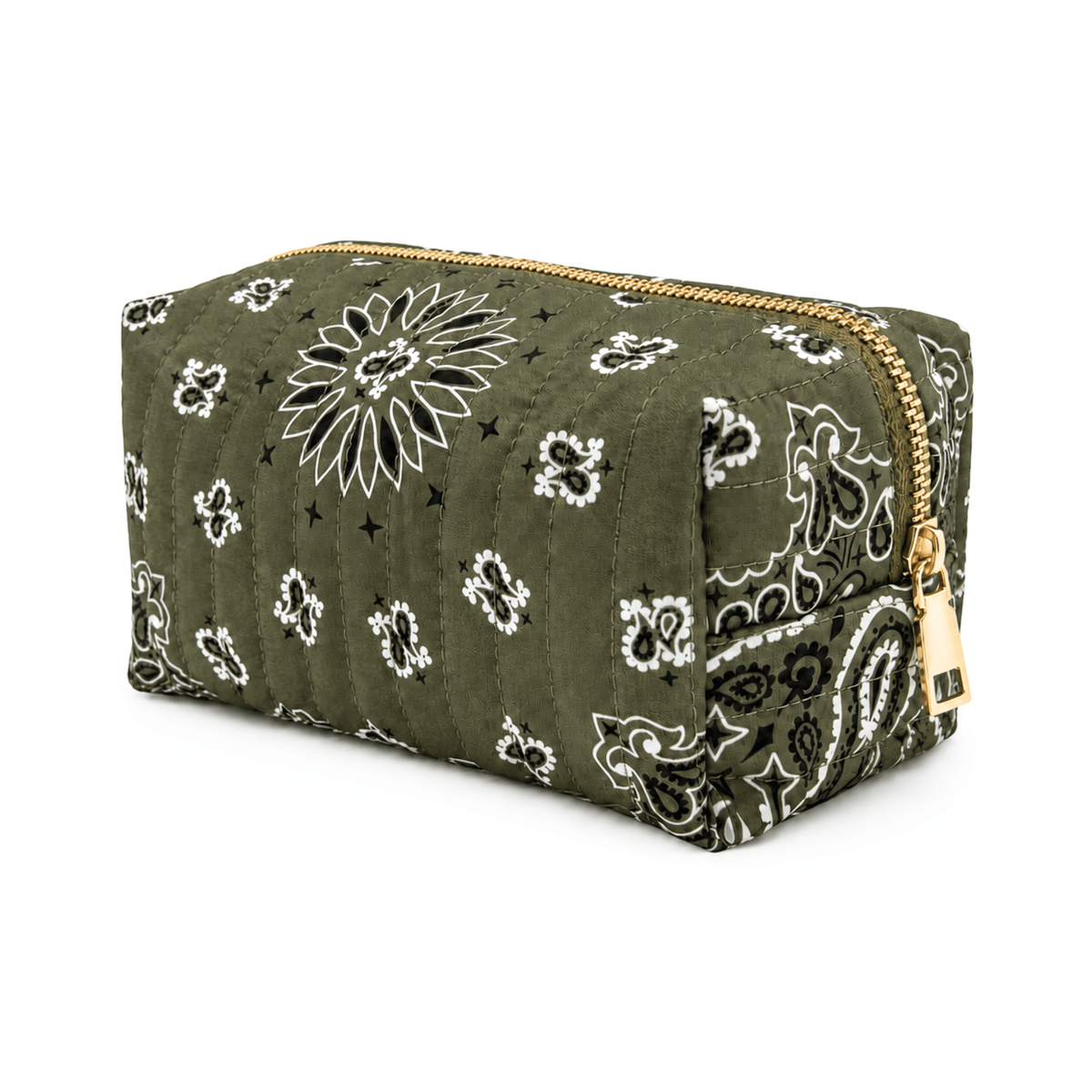 Ellison+Young Bandana Cosmetic Case, Everyday Travel Pouch: Classic Red - Bria Blair Creative