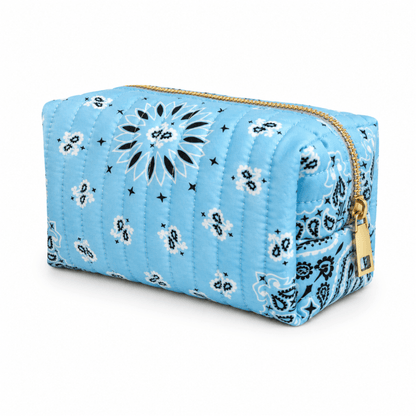 Ellison+Young Bandana Cosmetic Case, Everyday Travel Pouch: Indie Pink - Bria Blair Creative