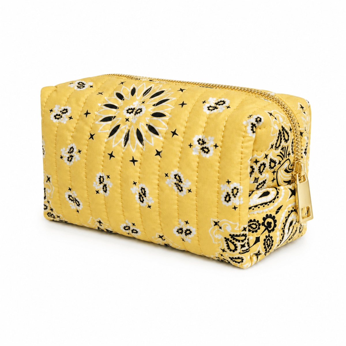 Ellison+Young Bandana Cosmetic Case, Everyday Travel Pouch: Indie Pink - Bria Blair Creative