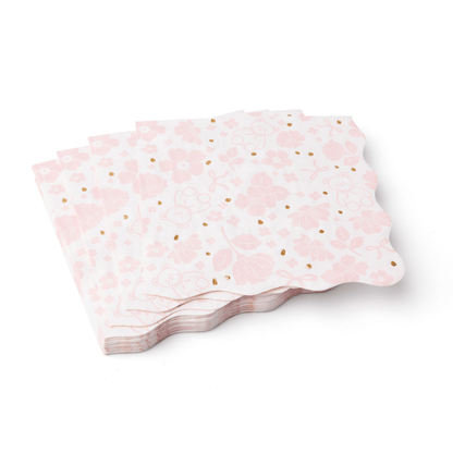 EMMA BEAR PINK LARGE NAPKINS - Bria Blair Creative