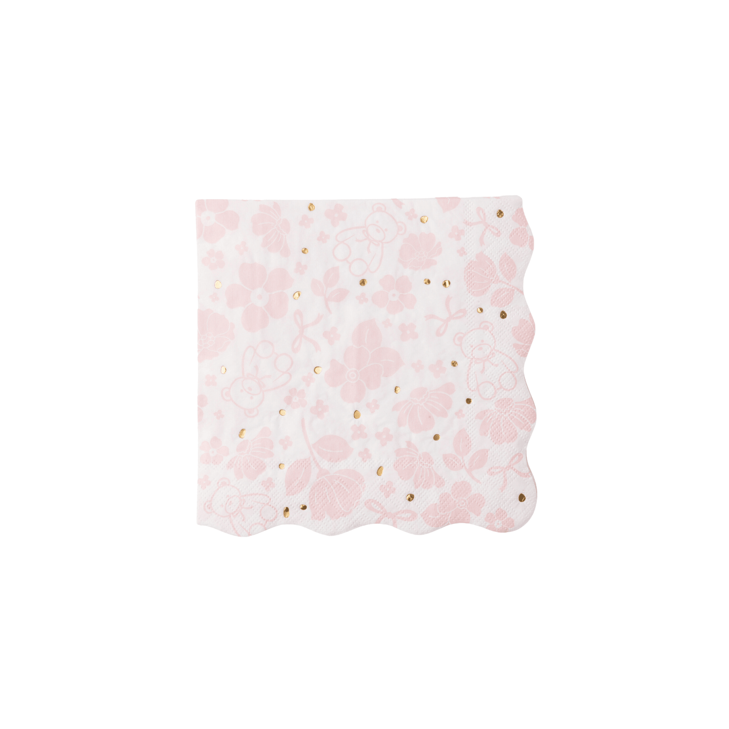 EMMA BEAR PINK LARGE NAPKINS - Bria Blair Creative