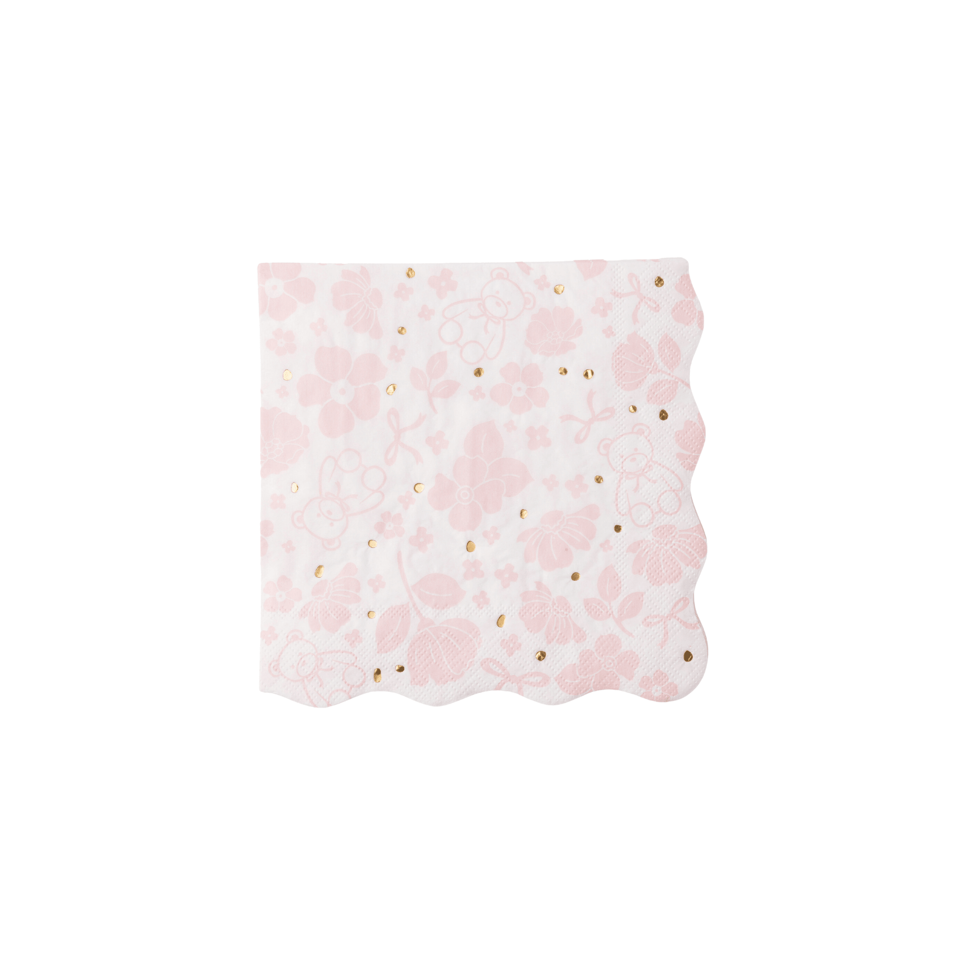 EMMA BEAR PINK LARGE NAPKINS - Bria Blair Creative