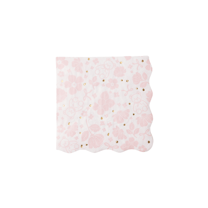 EMMA BEAR PINK LARGE NAPKINS - Bria Blair Creative