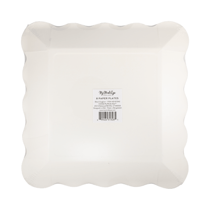EVE1342 - Black Gingham 10" Plate - Bria Blair Creative