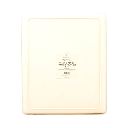 BTS1130 - Occasions Paper and Pencil Bamboo Tray Set