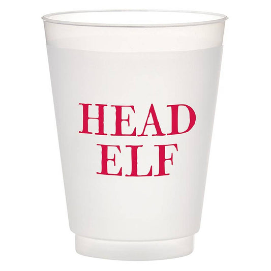 Face to Face Frost Cup - Head Elf - Set of 8 - Bria Blair Creative