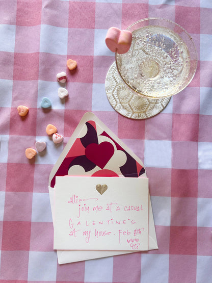 Heart | Fancy Pants Engraved Flat Notecards