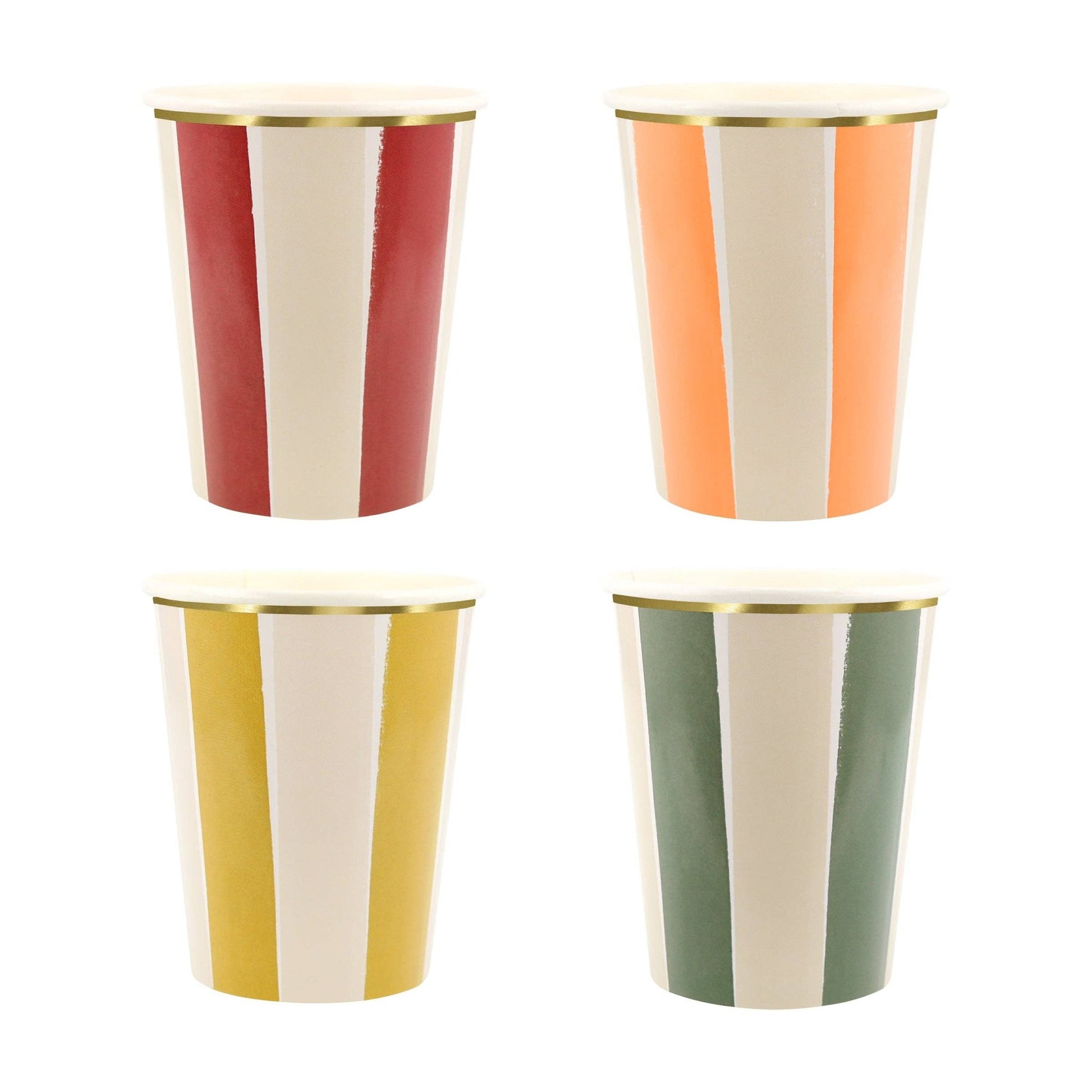 Fall Stripe Cups - Bria Blair Creative