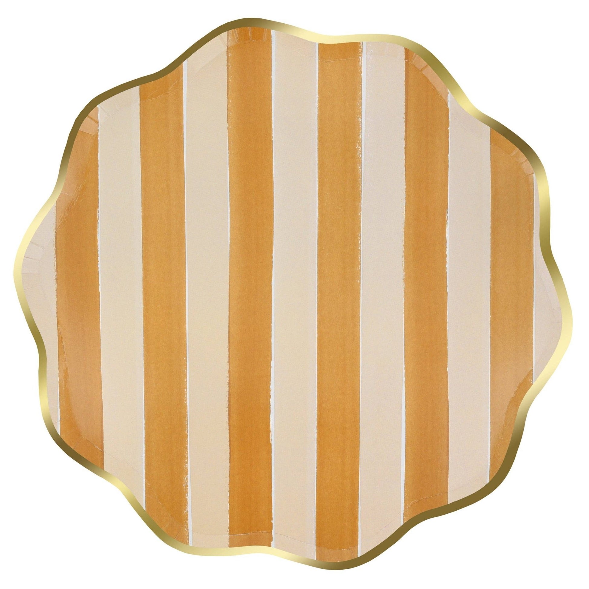 Fall Stripe Dinner Plates - Bria Blair Creative