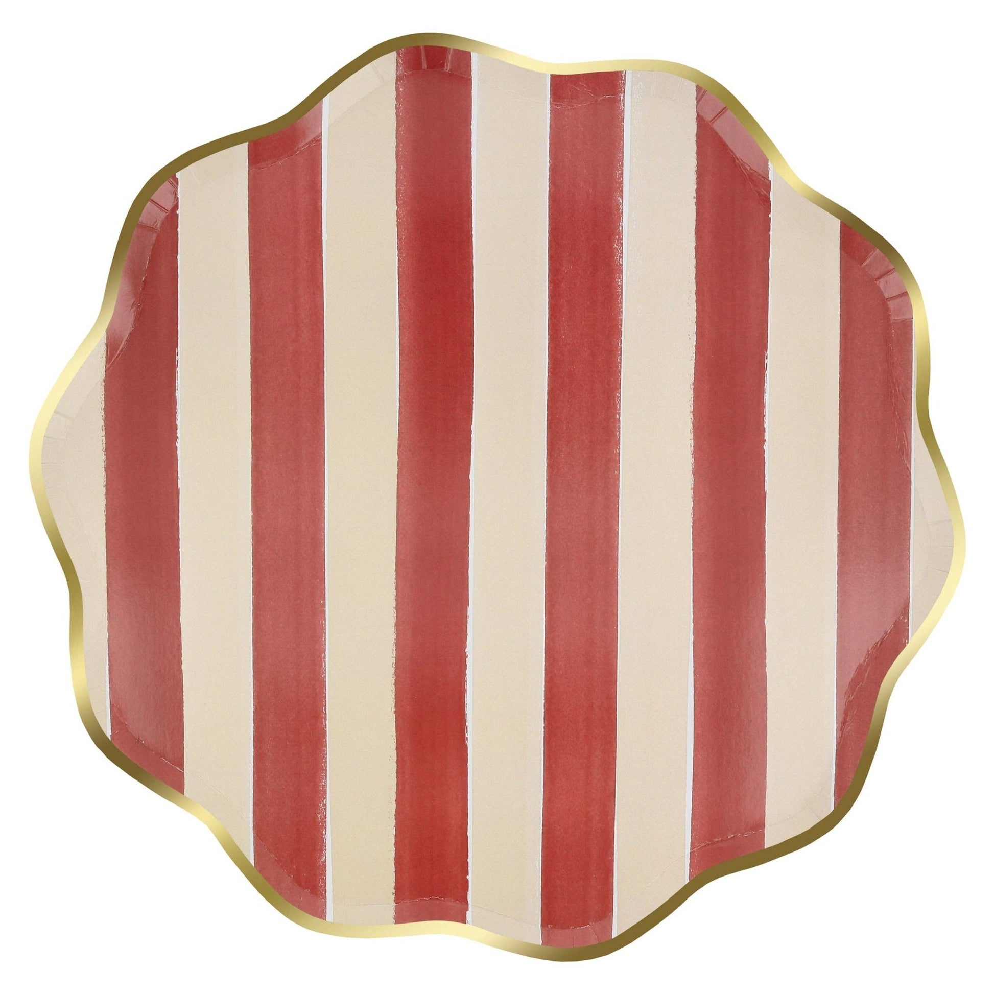 Fall Stripe Dinner Plates - Bria Blair Creative