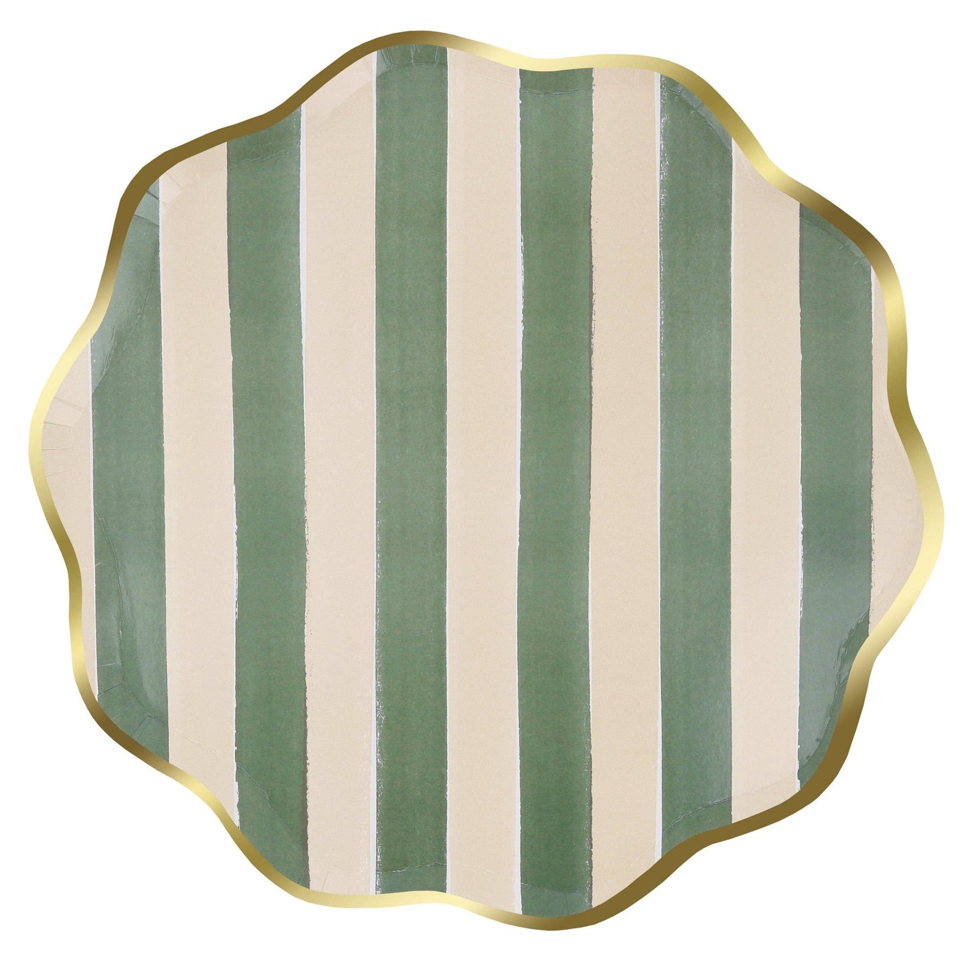 Fall Stripe Dinner Plates - Bria Blair Creative