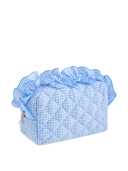 FANCY LARGE ZIP POUCH: BLUE - Bria Blair Creative