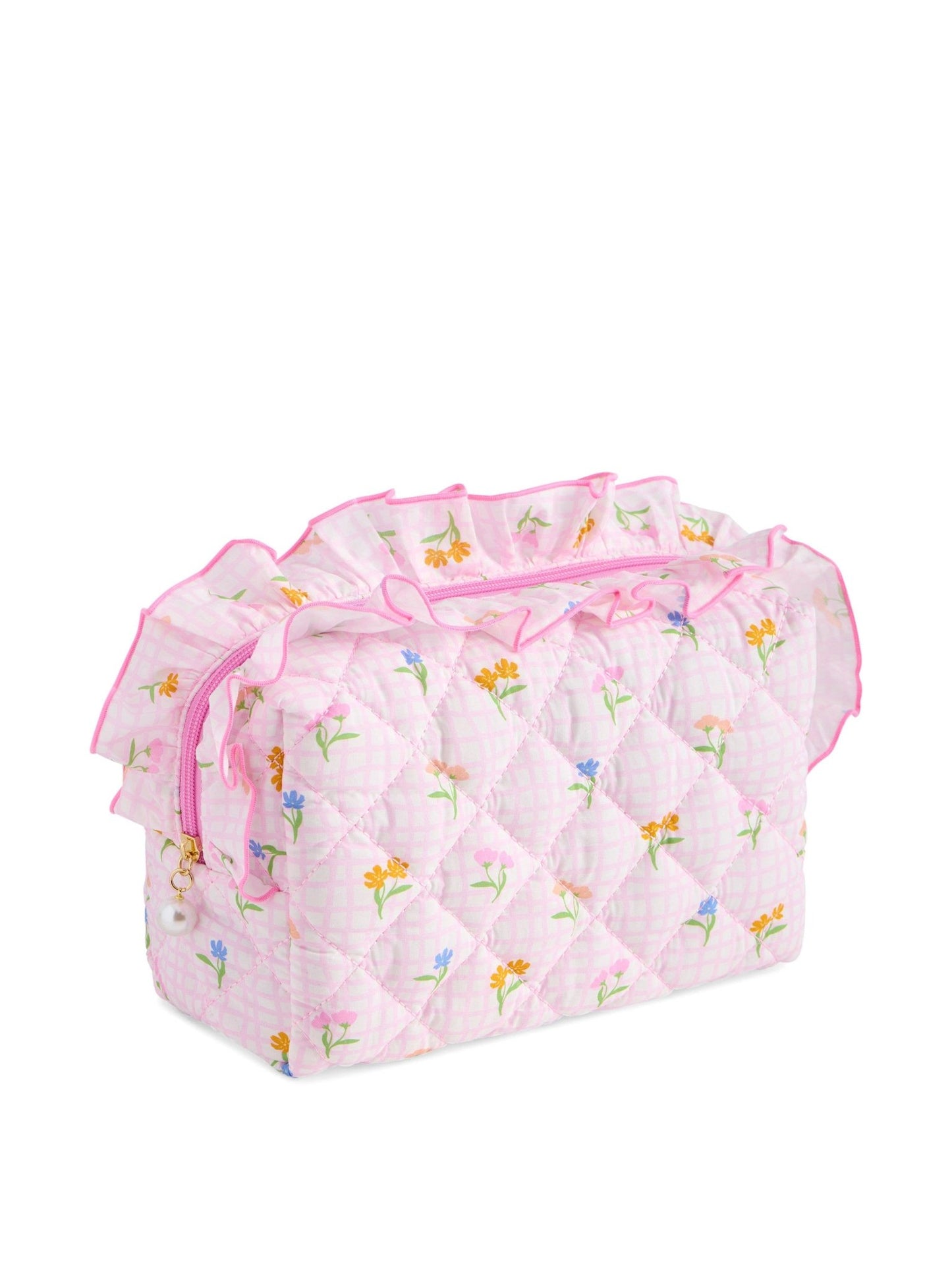 FANCY LARGE ZIP POUCH: BLUE - Bria Blair Creative