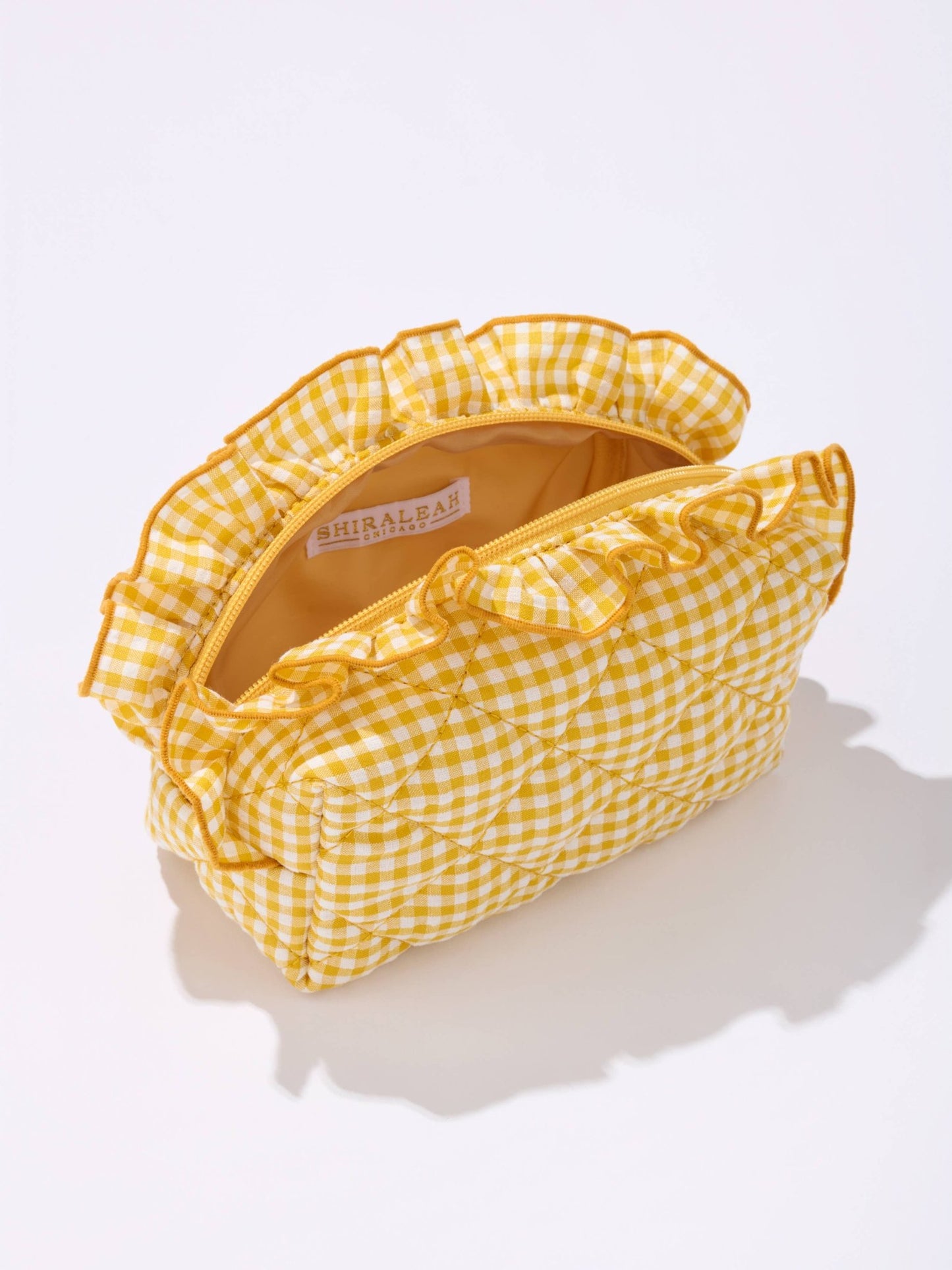 FANCY SMALL ZIP POUCH: YELLOW - Bria Blair Creative
