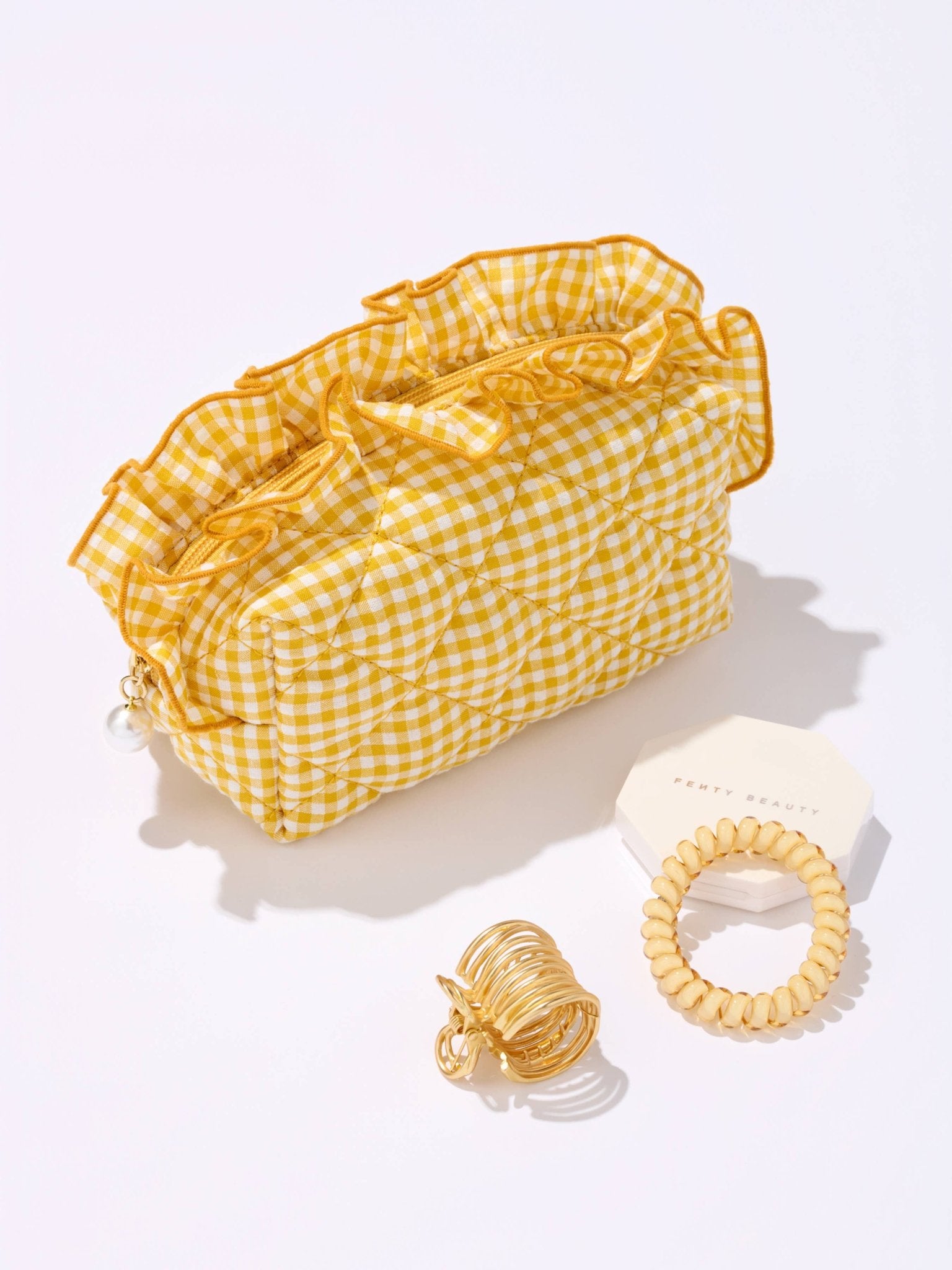 FANCY SMALL ZIP POUCH: YELLOW - Bria Blair Creative