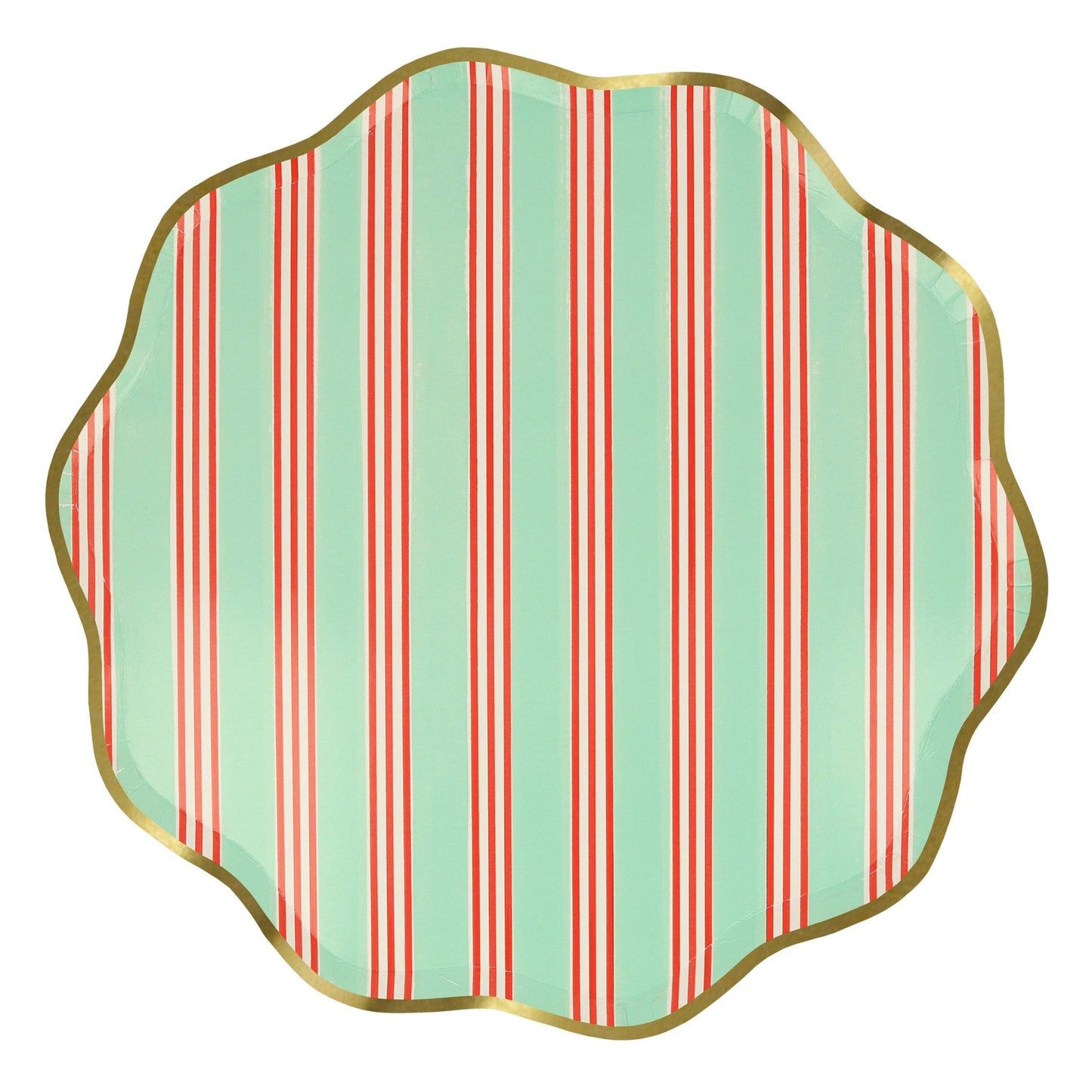 Festive Stripe Dinner Plates - Bria Blair Creative