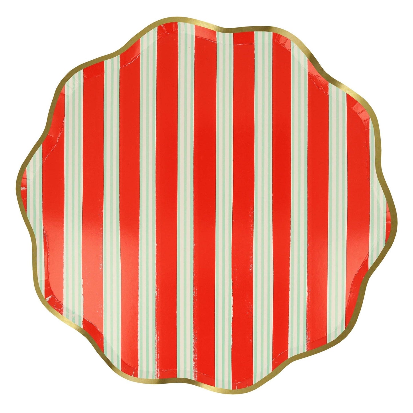 Festive Stripe Dinner Plates - Bria Blair Creative
