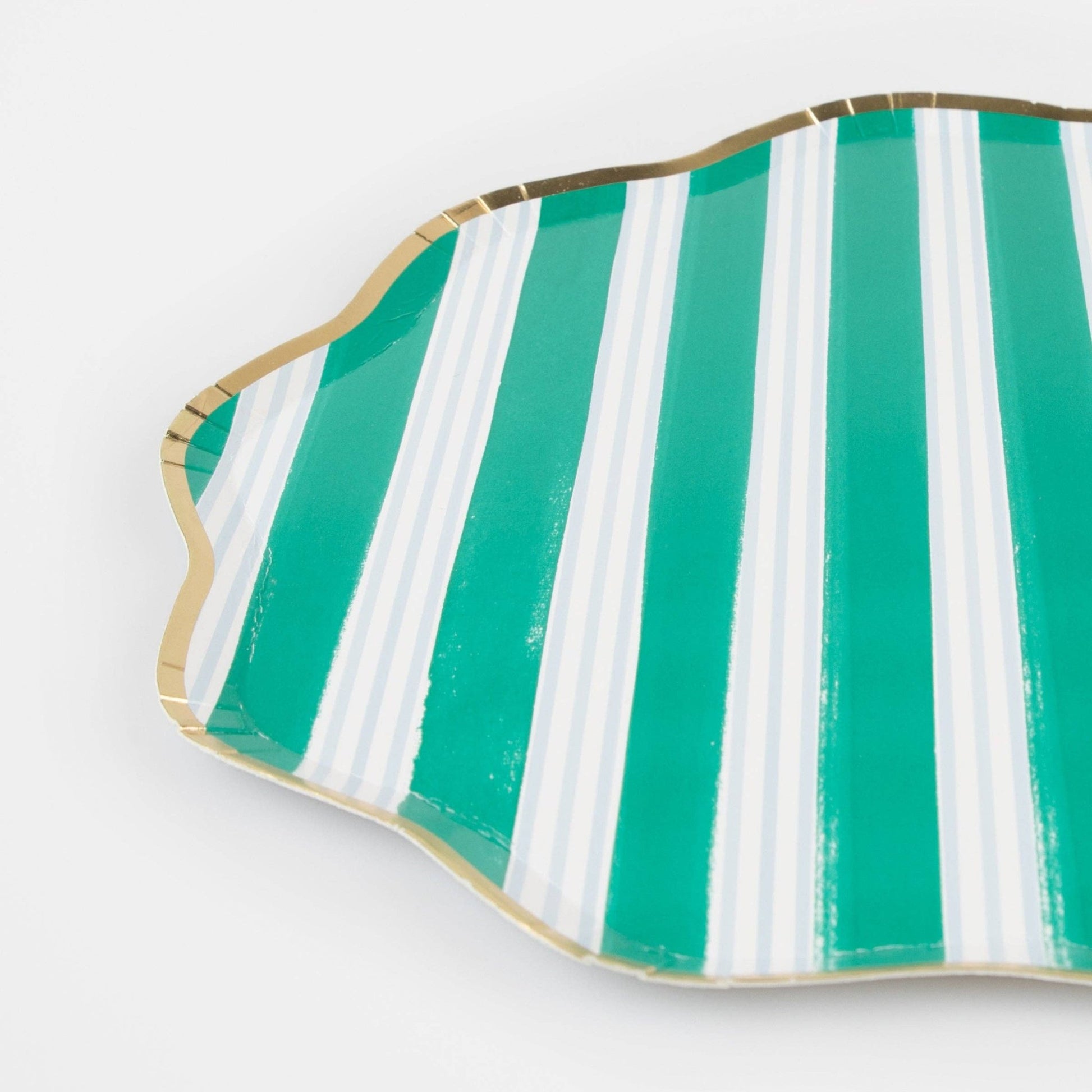 Festive Stripe Dinner Plates - Bria Blair Creative