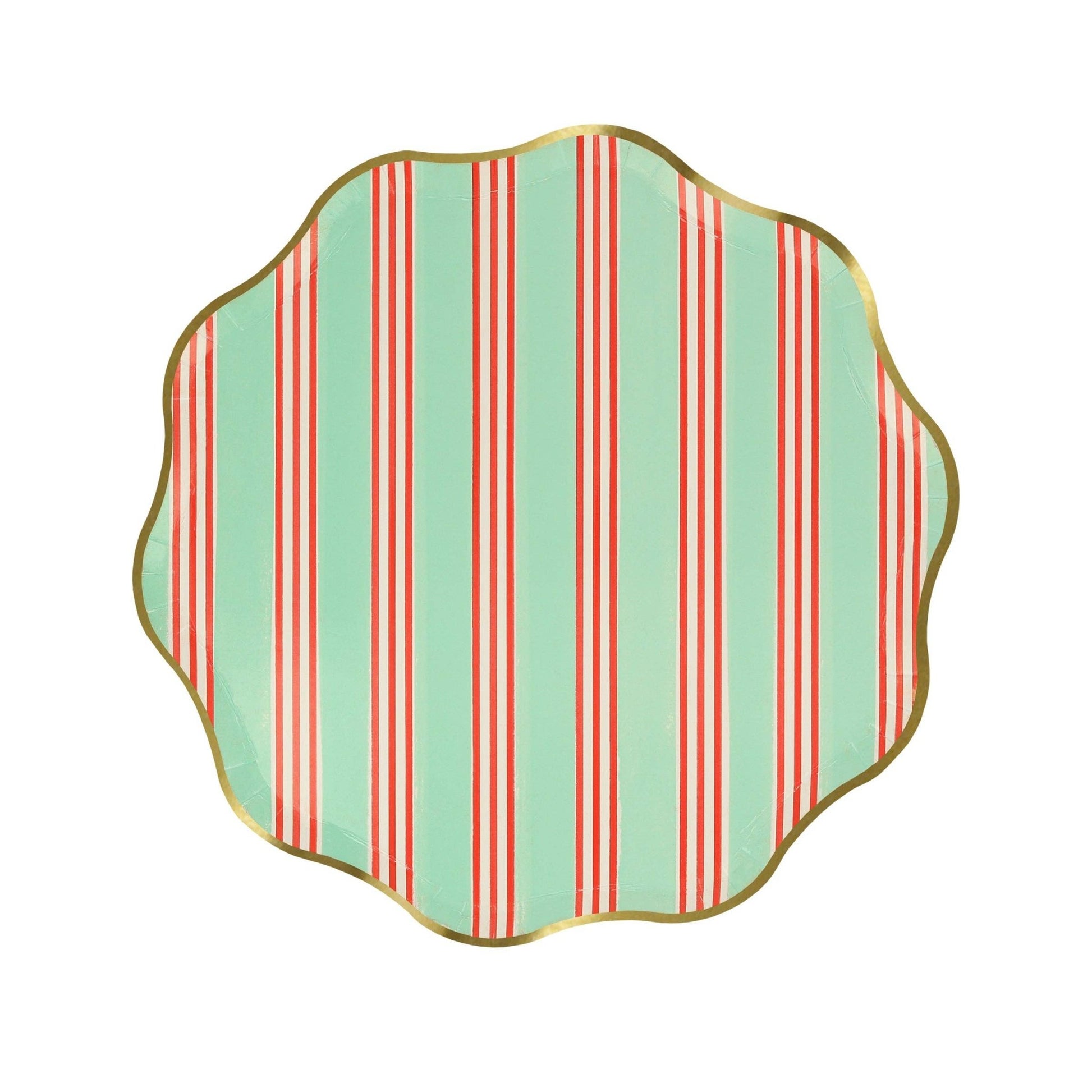 Festive Stripe Side Plates - Bria Blair Creative